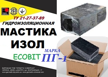 Мастика ИЗОЛ Ecobit марка ПГ-1 ТУ 21-27-37—89 битумная